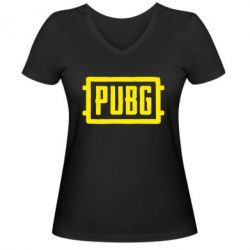 Жіноча футболка з V-подібним вирізом ПАБГ - PrintSalon