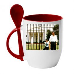 Чашка с ложкой Пабло Эскобар - PrintSalon
