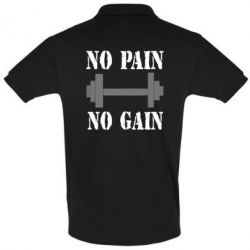 Мужское поло Pain Gain - PrintSalon