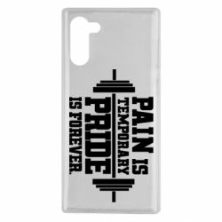 Чехол для Samsung Note 10 Pain is temporary pride is forever - PrintSalon