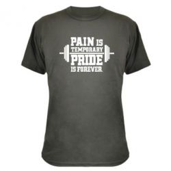 Камуфляжная футболка Pain is temporary pride is forever - PrintSalon