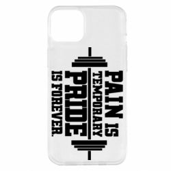 Чехол для iPhone 14 Plus Pain is temporary pride is forever - PrintSalon