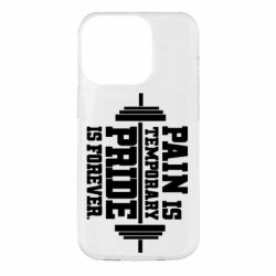 Чехол для iPhone 14 Pro Pain is temporary pride is forever - PrintSalon