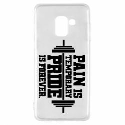 Чехол для Samsung A8 2018 Pain is temporary pride is forever - PrintSalon
