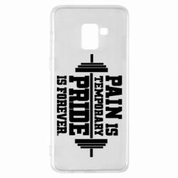 Чехол для Samsung A8+ 2018 Pain is temporary pride is forever - PrintSalon