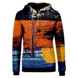 Жіноче 3D худі Paint strokes-PrintSalon Жіноче 3D худі Paint strokes