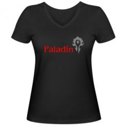 Женская футболка с V-образным вырезом Paladin - PrintSalon