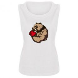 Женская майка Panda Boxing - PrintSalon