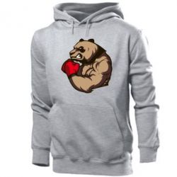 Мужское худи Panda Boxing - PrintSalon
