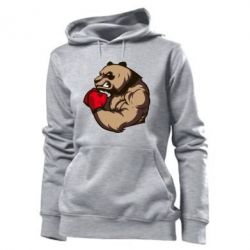 Женское худи Panda Boxing - PrintSalon