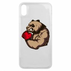 Чехол для iPhone Xs Max Panda Boxing - PrintSalon
