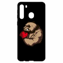 Чехол для Samsung A21 Panda Boxing - PrintSalon