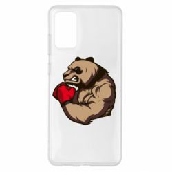 Чехол для Samsung S20+ Panda Boxing-PrintSalon Чехол для Samsung S20+ Panda Boxing
