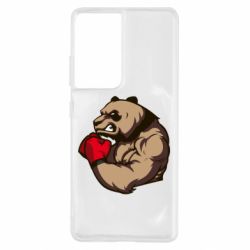 Чехол для Samsung S21 Ultra Panda Boxing - PrintSalon