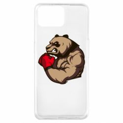Чехол для Oppo A73 Panda Boxing-PrintSalon Чехол для Oppo A73 Panda Boxing