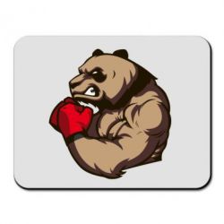 Коврик для мыши Panda Boxing - PrintSalon