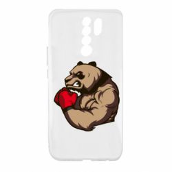 Чехол для Xiaomi Redmi 9 Panda Boxing - PrintSalon