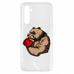 Чехол для Realme 6 Panda Boxing - PrintSalon