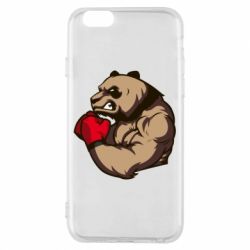 Чехол для iPhone 6/6S Panda Boxing - PrintSalon