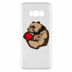 Чехол для Samsung S8 Panda Boxing - PrintSalon