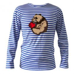 Тельняшка с длинным рукавом Panda Boxing - PrintSalon