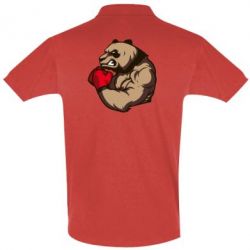 Мужское поло Panda Boxing - PrintSalon