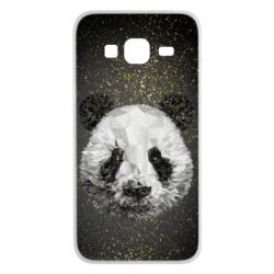 Чохол для Samsung J3 2016 Panda low poly and gold - PrintSalon