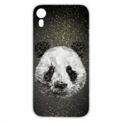 Чохол для iPhone XR Panda low poly and gold - PrintSalon