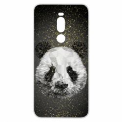 Чохол для Meizu Note 8 Panda low poly and gold - PrintSalon