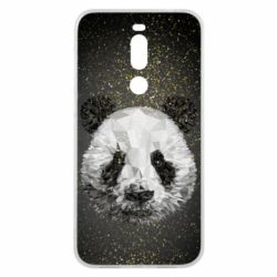 Чохол для Meizu X8 Panda low poly and gold - PrintSalon