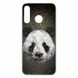 Чохол для Huawei P30 Lite Panda low poly and gold - PrintSalon