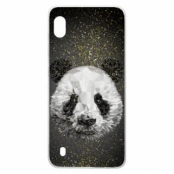 Чохол для Samsung A10 Panda low poly and gold - PrintSalon