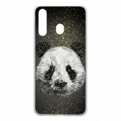 Чохол для Samsung A60 Panda low poly and gold - PrintSalon