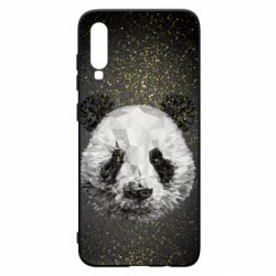 Чохол для Samsung A70 Panda low poly and gold - PrintSalon