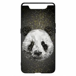 Чохол для Samsung A80 Panda low poly and gold - PrintSalon
