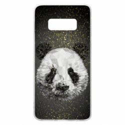 Чохол для Samsung S10e Panda low poly and gold - PrintSalon