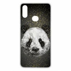 Чохол для Samsung A10s Panda low poly and gold - PrintSalon