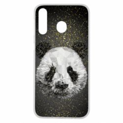 Чохол для Samsung M30 Panda low poly and gold - PrintSalon