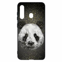 Чохол для Samsung M40 Panda low poly and gold - PrintSalon