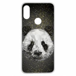 Чохол для Xiaomi Redmi Note 7 Panda low poly and gold - PrintSalon