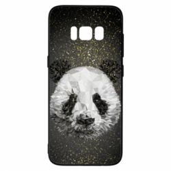 Чохол для Samsung S8 Panda low poly and gold - PrintSalon