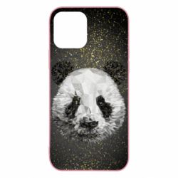 Чохол для iPhone 12 Panda low poly and gold - PrintSalon