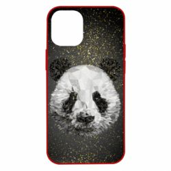 Чохол для iPhone 12 mini Panda low poly and gold - PrintSalon
