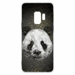Чохол для Samsung S9 Panda low poly and gold - PrintSalon