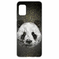Чохол для Samsung A31 Panda low poly and gold - PrintSalon