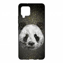 Чохол для Samsung A42 5G Panda low poly and gold - PrintSalon