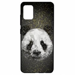 Чохол для Samsung A51 Panda low poly and gold - PrintSalon
