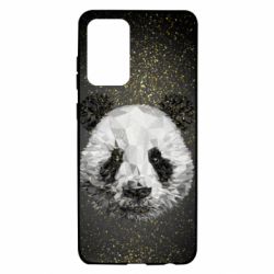 Чохол для Samsung A72 5G Panda low poly and gold - PrintSalon