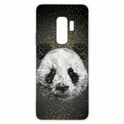 Чохол для Samsung S9+ Panda low poly and gold - PrintSalon