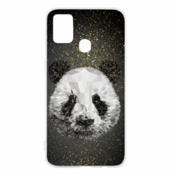 Чохол для Samsung M31 Panda low poly and gold - PrintSalon
